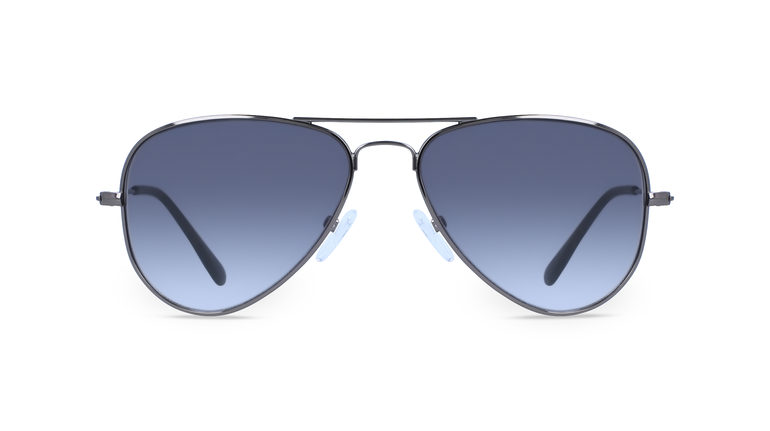 Damen Accessoires Sonnenbrillen Shein Sonnenbrillen Piloten Flieger Sonnenbrille sunglasses Silber dunkel getönt 