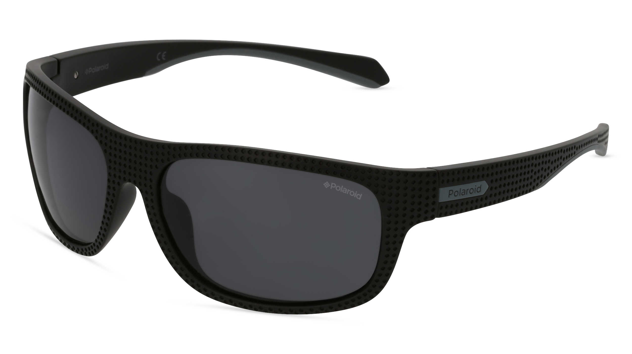 POLAROID PLD 7022/S | Herren-Sonnenbrille | Eckig | Fassung: Kunststoff Schwarz | Glasfarbe: Grau