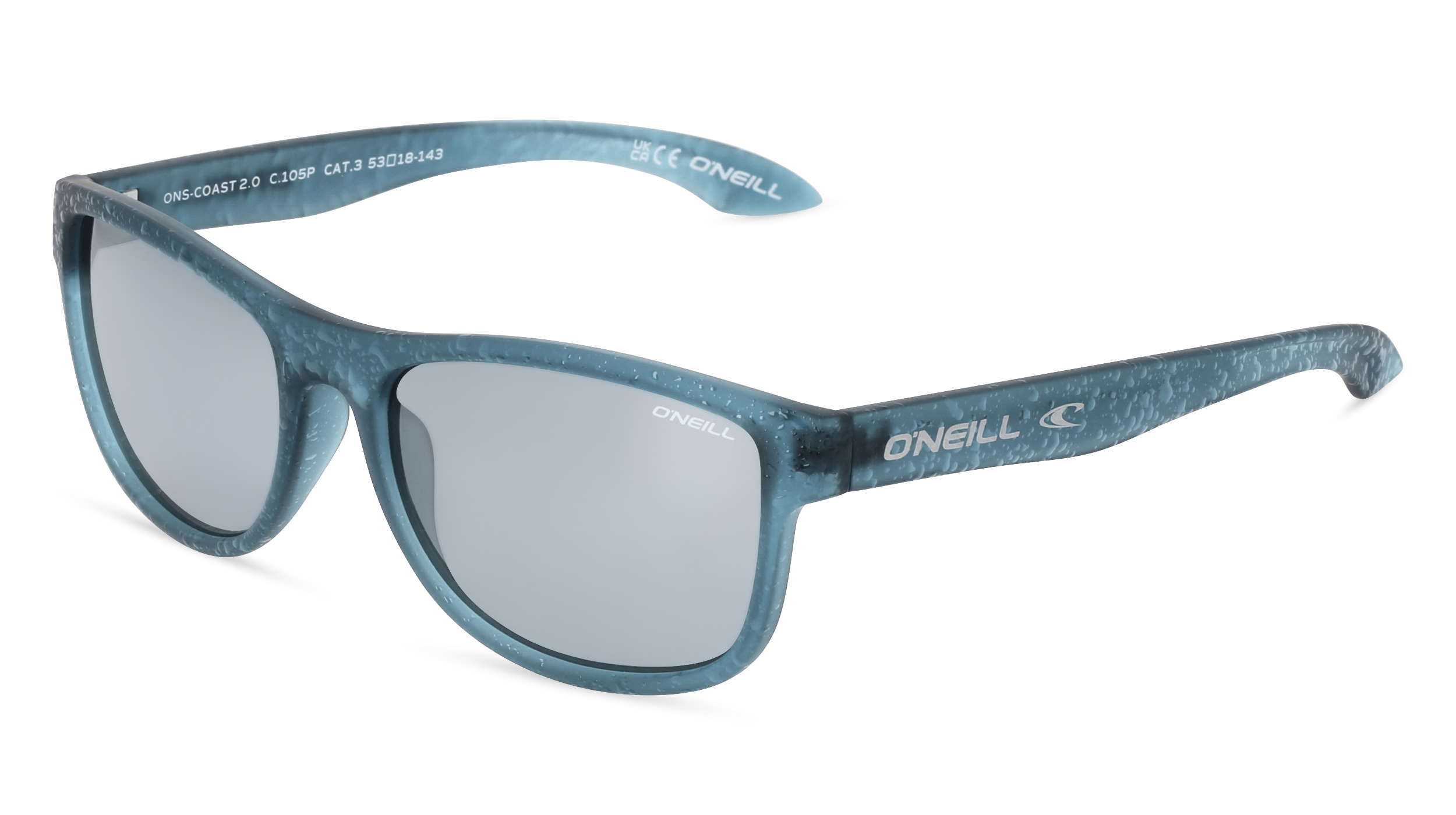 O'NEILL COAST2.0 | Unisex-Sonnenbrille | Oval | Fassung: Kunststoff Blau | Glasfarbe: Blau