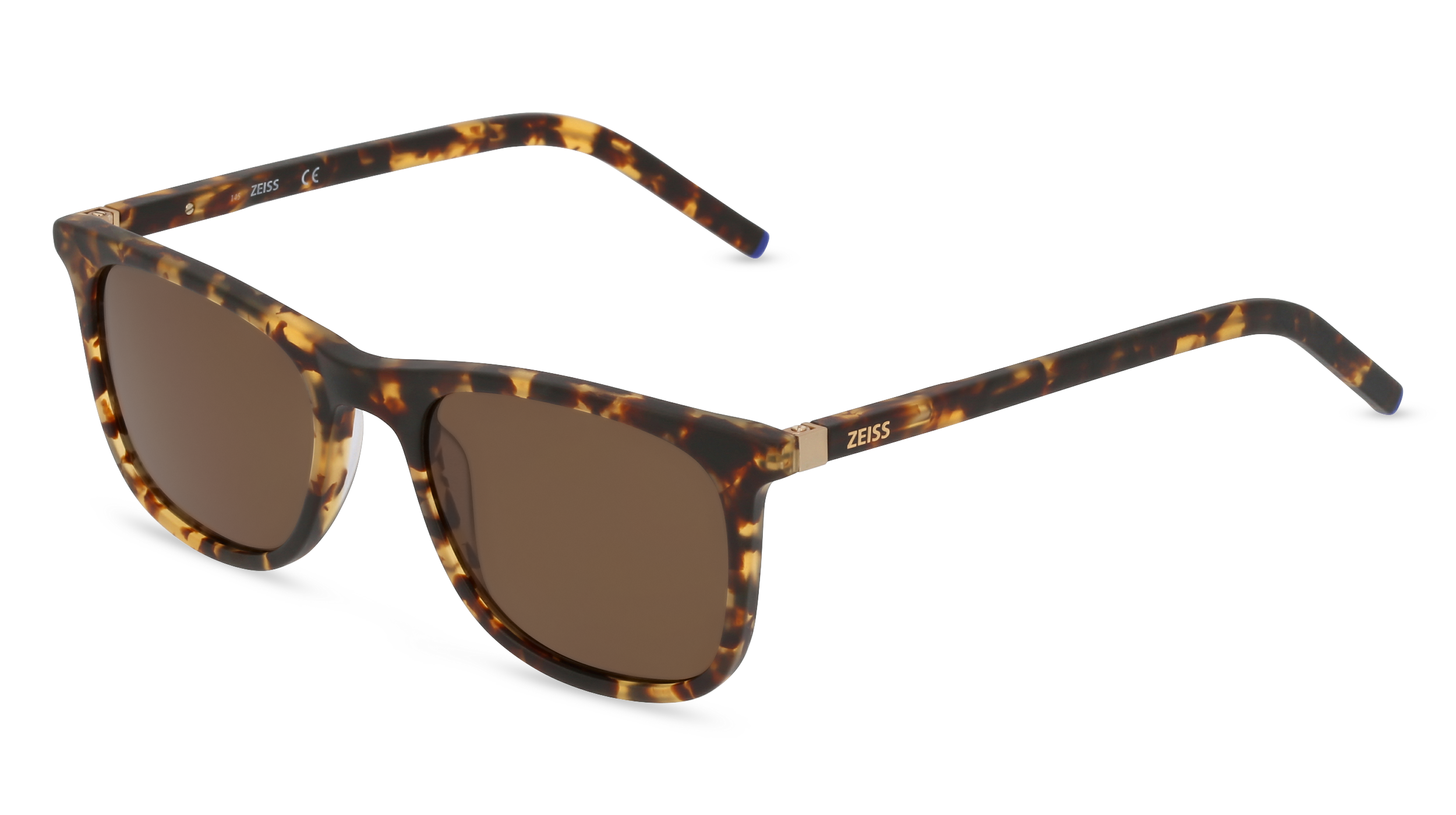 ZEISS ZS22509SP | Unisex-Sonnenbrille | Eckig | Fassung: Kunststoff Havanna | Glasfarbe: Braun