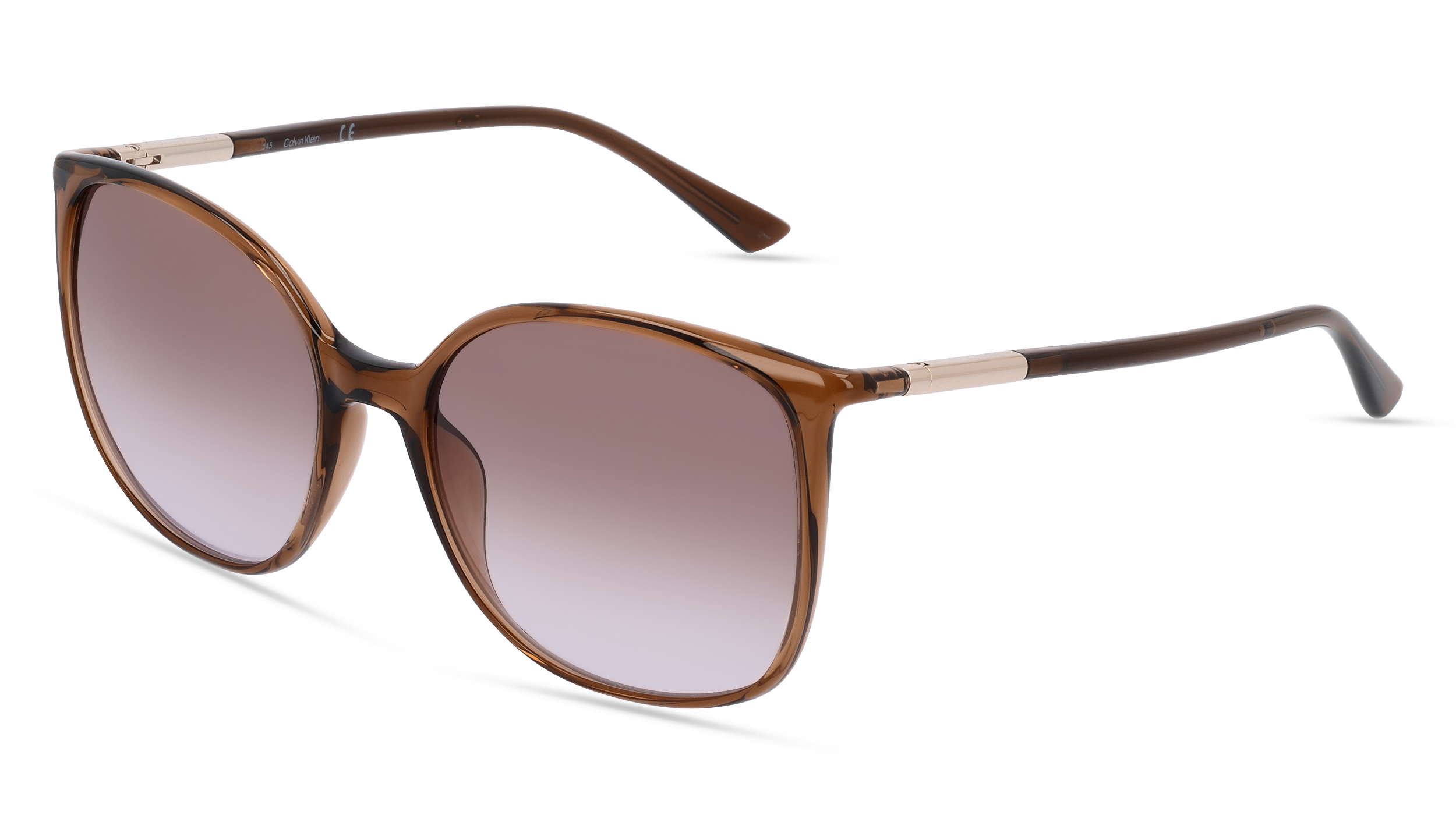 CALVIN KLEIN CK22521S | Damen-Sonnenbrille | Butterfly | Fassung: Kunststoff Braun | Glasfarbe: Braun