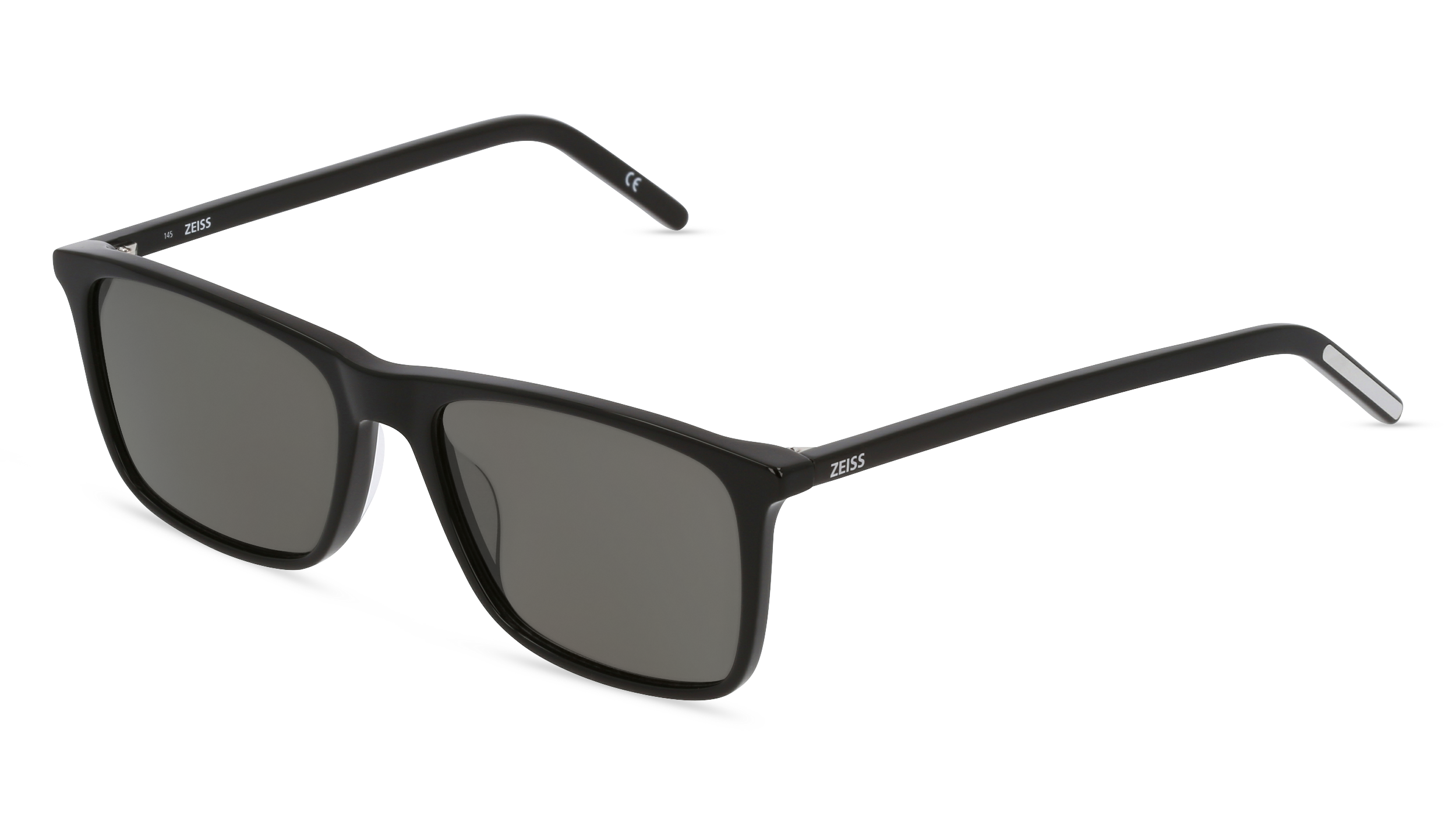 ZEISS ZS22508SP | Herren-Sonnenbrille | Eckig | Fassung: Kunststoff Schwarz | Glasfarbe: Grau