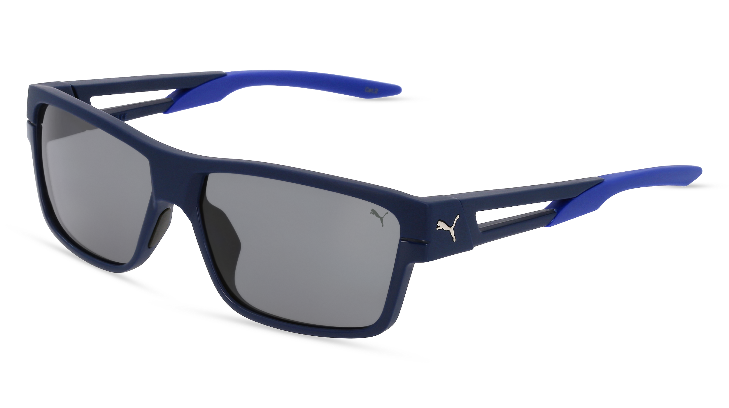 PUMA PU0327S | Unisex-Sonnenbrille | Eckig | Fassung: Kunststoff Blau | Glasfarbe: Blau