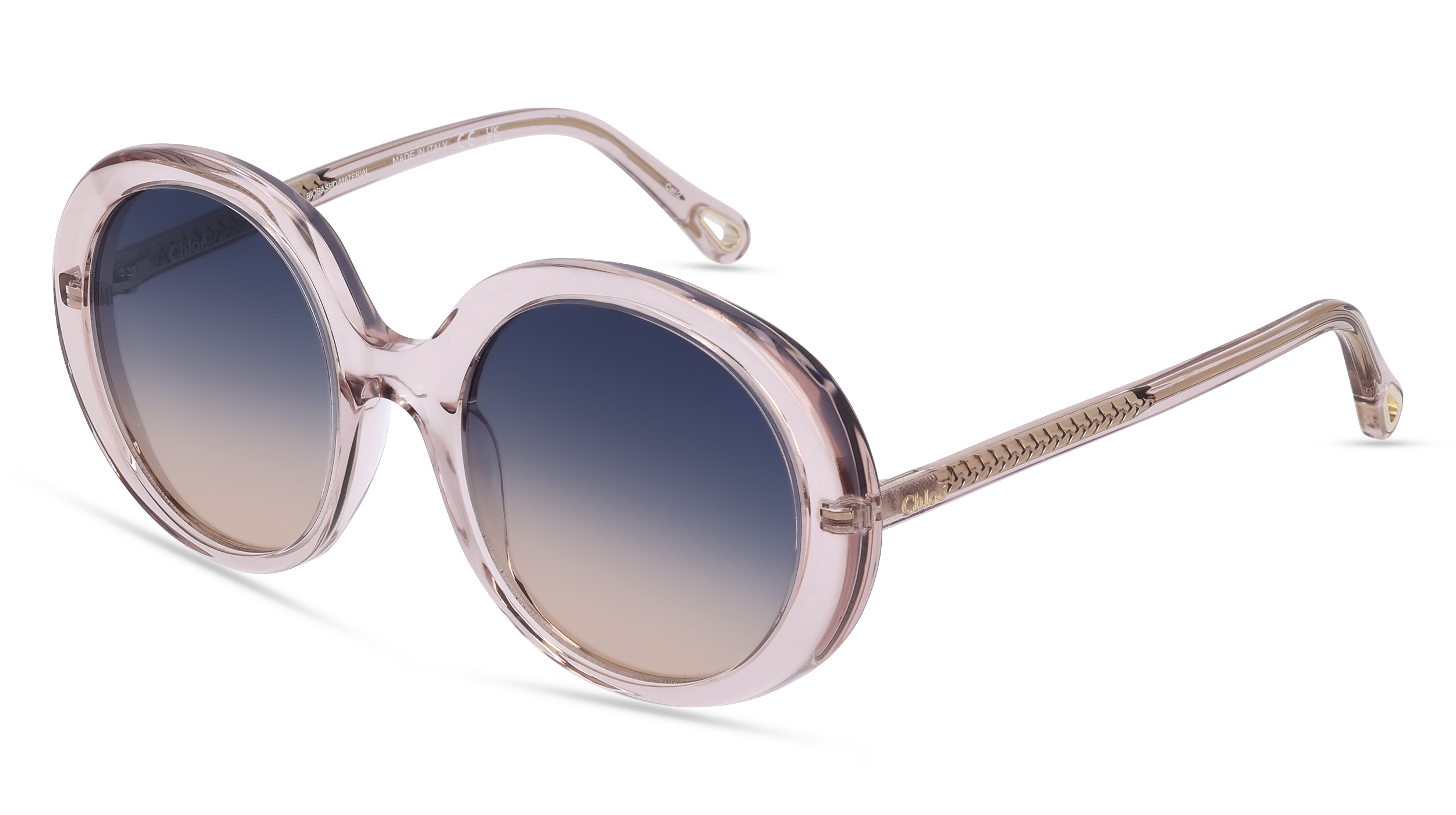CHLOE CH0007S | Damen-Sonnenbrille | Oval | Fassung: Kunststoff Braun | Glasfarbe: Grau / Gelb